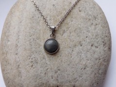 Nerezový přívěšek s larimarem