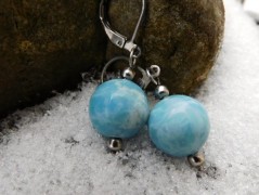 Nerezový přívěšek s larimarem