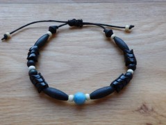 Nerezový přívěšek s larimarem