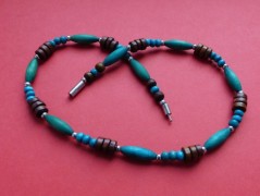 Nerezový přívěšek s larimarem