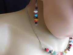 Nerezový přívěšek s larimarem