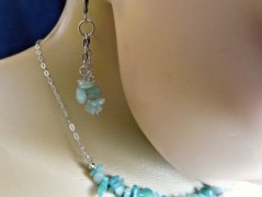 Nerezový přívěšek s larimarem