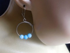 Nerezový přívěšek s larimarem