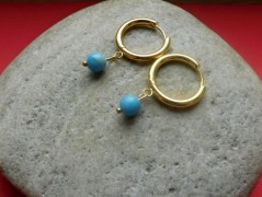 Nerezový přívěšek s larimarem