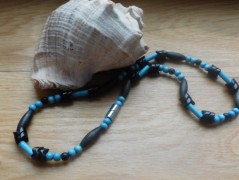 Nerezový přívěšek s larimarem