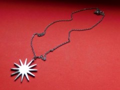 Nerezový přívěšek s larimarem