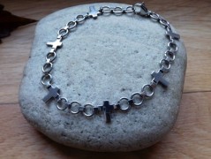 Nerezový přívěšek s larimarem