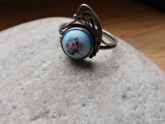 Nerezový přívěšek s larimarem