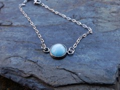 Nerezový přívěšek s larimarem