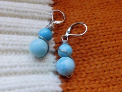 Nerezový přívěšek s larimarem