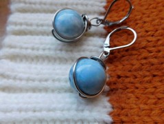 Nerezový přívěšek s larimarem