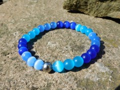 Nerezový přívěšek s larimarem