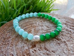 Nerezový přívěšek s larimarem