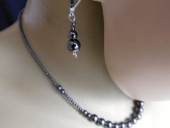 Nerezový přívěšek s larimarem