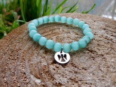 Nerezový přívěšek s larimarem