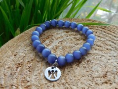 Nerezový přívěšek s larimarem