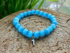 Nerezový přívěšek s larimarem