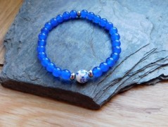 Nerezový přívěšek s larimarem