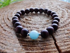 Nerezový přívěšek s larimarem