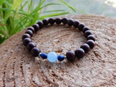 Nerezový přívěšek s larimarem