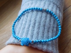 Nerezový přívěšek s larimarem