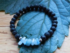 Nerezový přívěšek s larimarem