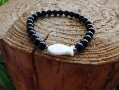 Nerezový přívěšek s larimarem