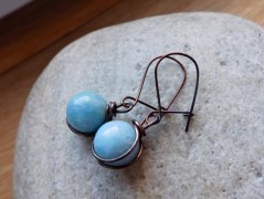 Nerezový přívěšek s larimarem