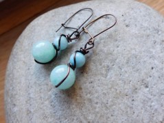 Nerezový přívěšek s larimarem