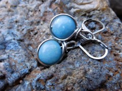 Nerezový přívěšek s larimarem