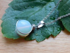 Nerezový přívěšek s larimarem