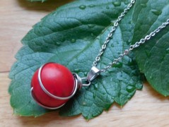 Nerezový přívěšek s larimarem