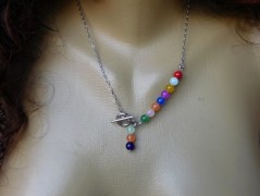 Nerezový přívěšek s larimarem