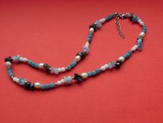 Nerezový přívěšek s larimarem