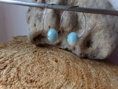 Nerezový přívěšek s larimarem