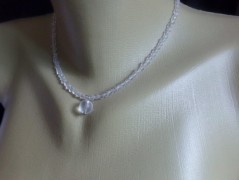 Nerezový přívěšek s larimarem