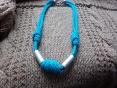 Nerezový přívěšek s larimarem