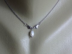 Nerezový přívěšek s larimarem