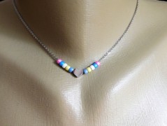 Nerezový přívěšek s larimarem