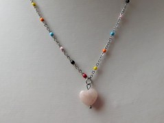 Nerezový přívěšek s larimarem