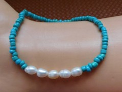 Nerezový přívěšek s larimarem