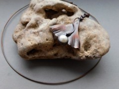 Nerezový přívěšek s larimarem