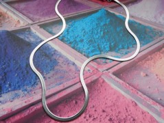 Nerezový přívěšek s larimarem