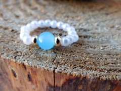 Nerezový přívěšek s larimarem