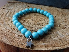 Nerezový přívěšek s larimarem