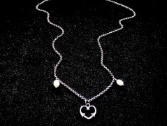 Nerezový přívěšek s larimarem