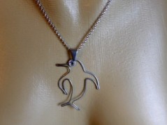 Nerezový přívěšek s larimarem