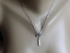 Nerezový přívěšek s larimarem