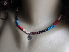 Nerezový přívěšek s larimarem