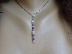 Nerezový přívěšek s larimarem